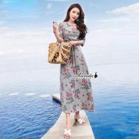 ราคา เสื้อผ้าแฟชั่นสไตล์เกาหลี ชุดเดรสยาวDress ชุดเดรสสวยเพรียวสุดชิค Size L สีเทาพร้อมส่งสวยเหมือนแบบ (1329837046)