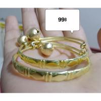 ราคา กำไล ขาเด็ก งานทองเหลืองแท้ (15596911017)