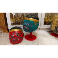 ราคา หัวโขน เขนยักษ์ (เด็ก) งานกำมะลอ โครงกระดาษแข็งแรง วาดลวดลายสวยงาม รอบหัวไม่เกิน 21 นิ้ว พร้อมขาตั้งไม้อัดสีแดงฟรี (28682009502)