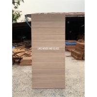 ราคา ประตูไม้ ไม้เต็ง/ไม้ตะแบก ทึบเสมอขอบ สไตล์โมเดิร์น ร่องยูแนวนอน (15571759303)