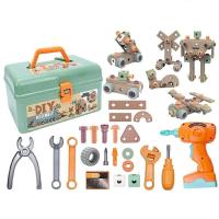 ราคา Olesew ของเล่นสว่านไฟฟ้า ชุดเครื่องมือ ชุดช่าง ชุดซ่อม 144 ชิ้น ของเล่น DIY (24296843505)