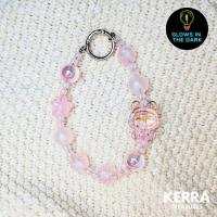 ราคา OEM AMLLS Studio Cute Sweet Pink Rabbit Crystal Silhouette Glow In The Dark Phone Strap / Key Chain (25280820284)