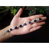 ราคา สร้อยข้อมือพลอยไพลิน ตัวเรือนเงินแท้ (18240455078)