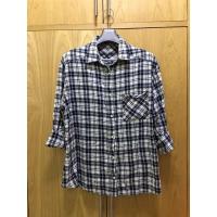 ราคา เสื้อเชิ้ตลายตารางสีกรม cps ไซส์ L อกถึง 40 (13012881684)