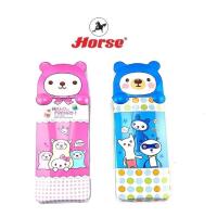 ราคา Horse ตราม้า กล่องดินสอเหล็ก แบบ 2 ชั้น ลายการ์ตูน H-596 คละสี จำนวน 1 อัน (13038421477)