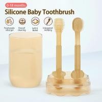 ราคา แปรงสีฟันเด็ก 3ชิ้น/2ชิ้น พร้อมแก้ว ที่แปรงฟันเด็ก ทําความสะอาดลิ้น 360องศา 0-18เดือน เคลือบลิ้นทําความสะอาดช่องปาก (11498630138)