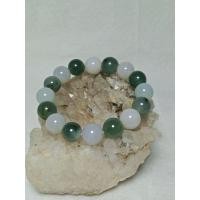 ราคา กำไลหยกเขียว สลับหยกขาว หยกพม่าแท้ % (44254187253)