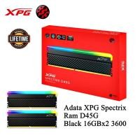 ราคา 32GB (16GBx2) DDR4 3600MHz RAM (แรมพีซี) XPG Spectrix D45G RGB (XPG-U360016G18D45G)(AX4U36008G18I-DCBKD45G) (24502073401)
