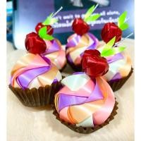 ราคา เหรียญโปรยทาน คัพเค้กสายรุ้ง ตัวเปล่า 35 ตัว (22444107793)