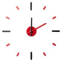 ราคา ON TIME นาฬิกาติดผนัง ON TIME DIY V2 สีแดง/ดำ ของตกแต่งบ้าน นาฬิกา WALL CLOCK ON TIME DIY V2 RED/BLACK นาฬิกาติดผนัง DI (29073929466)