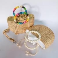 ราคา กระเป๋าสานผักตบชวาทรงแตงโมห่วงพอนเดอริง (23589180574)