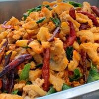 ราคา น้ำพริกกากหมู โบราณ ครึ่งกิโล น้ำพริกกากหมูเกรด A ทรงเครื่อง ใช้กากหมูเจียวใหม่ สะอาด วันต่อวัน สูตรอร่อย 5 ดาว (43266021357)