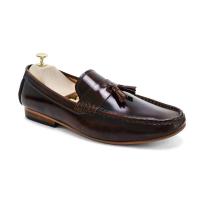 ราคา [มือ2] ส่งต่อรองเท้าหนังวัวแท้ BROWN STONE Tassel Loafer Collection (28071045774)