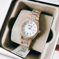 ราคา Fossil Colleague Mother of Pearl Dial Two-tone Ladies Watch AM4183 Size 28 mm. กล่องแบรนด์ (5042489857)