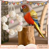 ราคา ของเล่นนก ⭐ ลูกบอลหวายหลากสี สำหรับนกแก้วนกกระจอก เคี้ยวได้สนุก แขวนในกรงนก (43601898346)