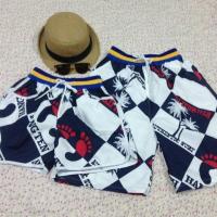 ราคา กางเกงคู่รัก กางเกงเที่ยวทะเล กางเกงขาสั้น พร้อมส่ง KU019 (1077195111)