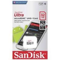 ราคา Sandisk MicroSD Ultra Class 10 80MB/S - 32GB (SDSQUNS_032G_GN3MN) (1440519318)