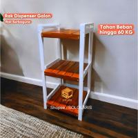 ราคา ชั้นวาง DISPENSER ไม้สีขาวและสีดําอเนกประสงค์ 2 ชั้นและ 3 ชั้น (40570092955)