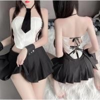 ราคา พร้อมส่งจากไทย ชุดคอสเพลย์ ชุดออฟฟิต แอร์โฮสเตส #6686 (27956675648)