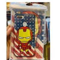 ราคา เคส Oppo F9,A7,A5s,A12 ประกบหน้าหลังลาย iron man พร้อมฟิล์มกระจกกันแตกเต็มจอ ลายเดียวกีบเคส (2252016410)