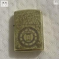 ราคา Zippo กวาดล้างน้ํามันก๊าซแช็คทองเหลืองเกราะนาฬิกาทรายเวลาคลาสสิกของขวัญสําหรับผู้ชายที่ใช้เองแช็คลม (43218414370)