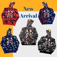 ราคา เสื้อกันหนาวBape ฉลามผ้าสำลีงานปักhoodyเสื้อกันหนาวเบฟผ้าสำลีงานปักสวย (6017111671)