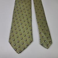 ราคา เนคไทมือสอง แบรนด์ดังErmenegildo Zegna Men's Silk Tie Green Peacock Design Made in Italy (43213719446)