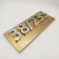 ราคา ป้ายบ้านเลที่สแตนเลส 304 สไตล์Luxury ป้ายบ้านเลขที่มงคล สำหรับเลข 5 ตัว (22528576552)