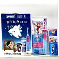 ราคา Oral-B แปรงสีฟันไฟฟ้า Frozen Set สำหรับเด็ก 3 ปีขึ้นไป Frozen Electrical Toothbrush for Kids 3+ years (14233649162)