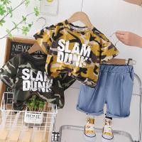 ราคา ชุดเสื้อยืด พิมพ์ลายพราง และกางเกงขาสั้น สําหรับเด็กผู้ชาย (13198563026)