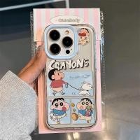 ราคา Ins Crayon Xiaoxin Holding Dog Soft Transparent Case attern Anti-Fallเคสโทรศัพท์สําหรับiPhone 16 Promax 15 Promax 12 13 Mini 14plus 11 Pro Max X XS XR XS Max 7 8 plus Se2020 6G 6Plus (29259016001)