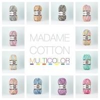 ราคา Madame Cotton Multicolor ไหมพรมสีเหลือบ ใช้ถักตุ๊กตา Amigurumi เสื้อสเวตเตอร์ ผ้าคลุมไหล่ ถักชุดเด็กได้ ขนาด 100g (22980636106)
