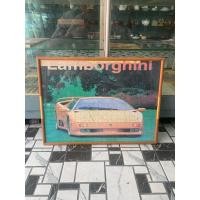 ราคา ภาพจิ๊กซอว์ลัมโบร์กีนี พร้อมกรอบไม้สักเก่า (24733730214)