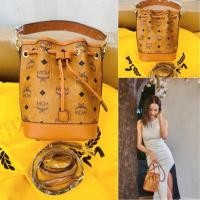 ราคา New MCM Dessau Drawstring Bag in Visetos Size mini (28713204669)