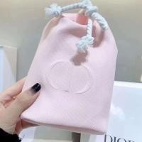 ราคา Dior Dior Cosmetic Bag Pink Drawstring Bag Storage Bag กระเป๋าคลัทช์ (26305166106)
