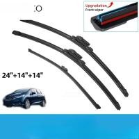 ราคา 3pcs ใบปัดน้ําฝนรถยนต์สําหรับ 2017-2027 Honda Fit jazz ด้านหน้าด้านหลังกระจก Wipers ยางคู่รถอุปกรณ์เสริม 2017 (26614676737)