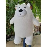ราคา น่ารัก ตุ๊กตาหมีวีแบร์ ไอซ์แบร์ We bare bears ตัวใหญ่ขนนุ่มน่ารักมาก‼️(วีแบร์ขาว) (25484125750)