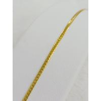 ราคา GemsArtJewelry/สร้อยข้อมือทองคำแท้9K/ลายบิดแบน/เปอร์เซ็นทอง37.5% (42863623271)