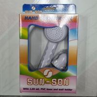 ราคา ฝักบัวอาบน้ำ Sun Son S-333 ครบชุด สีขาว พร้อมสาย 1.20 ม. น็อตขันทองเหลืองชุบ (ฝักบัวมือถือ) (41914268659)