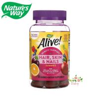 ราคา Nature's Way Alive! Hair Skin & Nails with Collagen Strawberry Flavored 60 Gummies วิตามินบำรุงผม ผิว และเล็บ ผสมคอลลาเจ (9488526285)