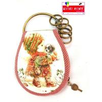 ราคา อะหลั่ย ห่วงชุด พวงกุญแจแม่ลูกดก3นิ้ว อ้าได้ ทองเหลือง แถมแพทเทิร์น ชุดละ49บ.ทำ key cover handmade ใช้เก็บกุญแจได้เยอะ (28832057231)