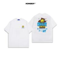 ราคา [มีสต็อก]เสื้อ HOMEBOY เสื้อยืดผู้ชาย HB.SMILECHO ผ้า cotton 100% 179บาท ส่งฟรี ใส่สบายๆ ใส่เดินทาง สีขาว ไซส์ใหญ่ (27829704406)