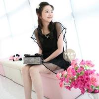 ราคา เดรสตาข่ายสีดำ ลุคคุณหนู (2135319022)