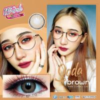 ราคา คอนแทคเลนส์ ลาย Soda สีน้ำตาล ยี่ห้อ Wink Dia 14.2 (6637779899)