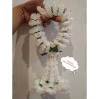 ราคา พวงมาลัยดอกมะลิวันแม่ มาลัยดอกมะลิ มาลัยสีขาวชายสีขาว (8882207868)