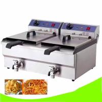 ราคา หม้อทอดเฟรนฟรายไฟฟ้า หม้อทอดไฟฟ้าอ่างคู่ 16ลิตร หม้อทอดไก่ เตาทอด รุ่นZB-102V มีพร้อมส่ง (22265786078)