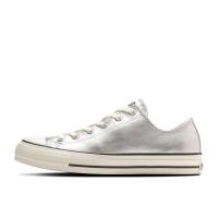 ราคา Converse Leather All Star OX Silver Unused (28972696484)