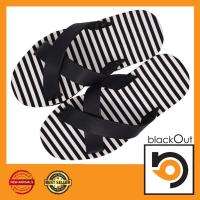 ราคา BlackOut Cross รองเท้าแตะ หูไขว้ รองเท้ายางกันลื่น พื้นขวางเล็กดำ (1597911221)