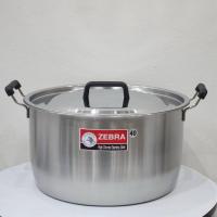 ราคา Zebra หม้อต้ม หม้อหุงต้ม Hi-Cr 40 ซม. ตราหัวม้าลาย 261040 ตราหัวม้าลาย (42158701498)