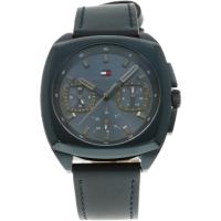 ราคา Tommy Hilfiger นาฬิกาข้อมือชาย หน้าปัดสีน้ำเงิน สายหนัง กลไกควอตซ์ รุ่น 1710558 [นำเข้าแบบขนาน] (42614506300)